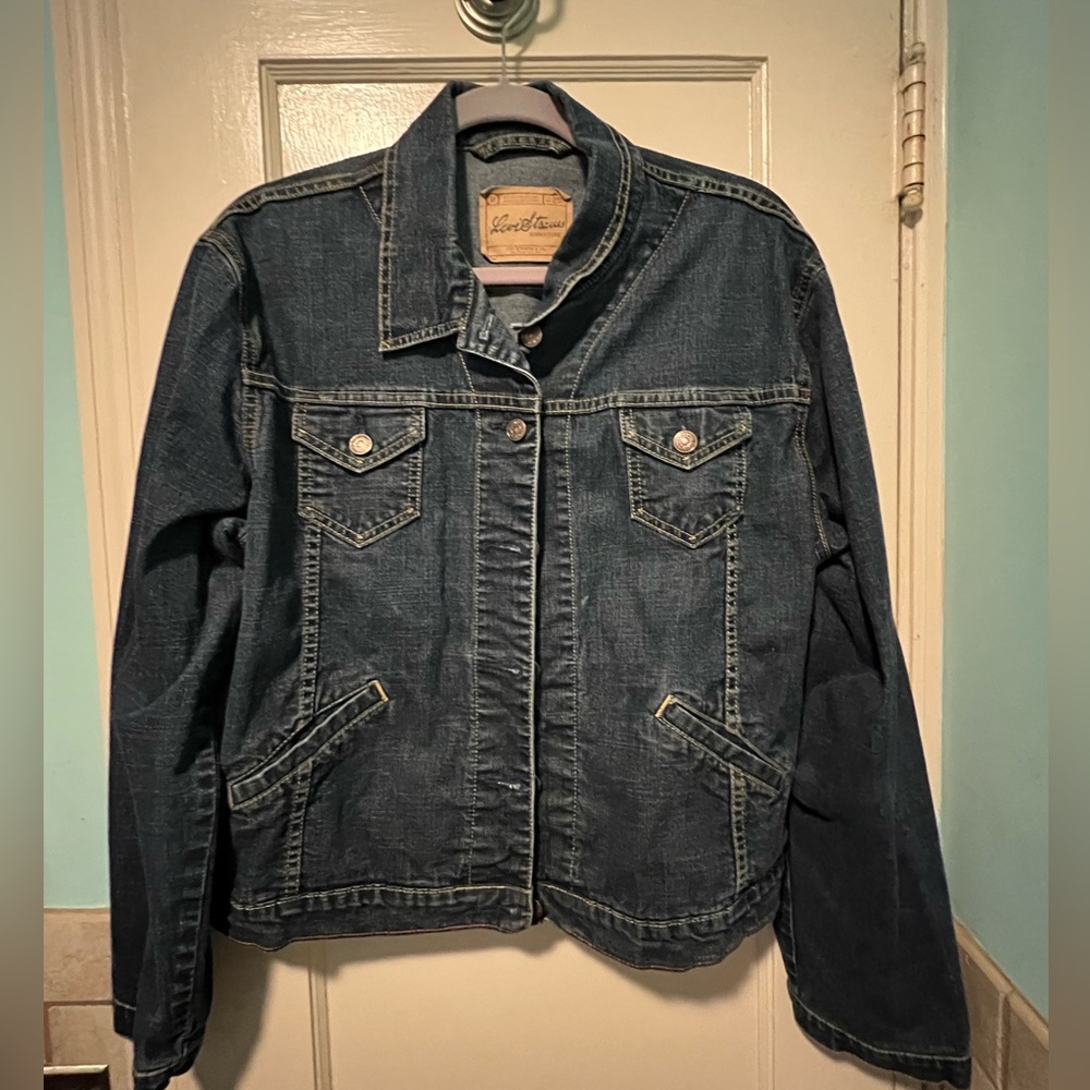 Dark wash denim jacket